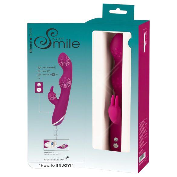Smile - Rabbitvibrator med böjlig klitorisstimulator och G-punkt - lila