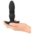 ANOS - analvibrator med fjärrkontroll - svart
