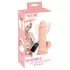Nature Skin - vibrator med fjärrkontroll - hudfärgad