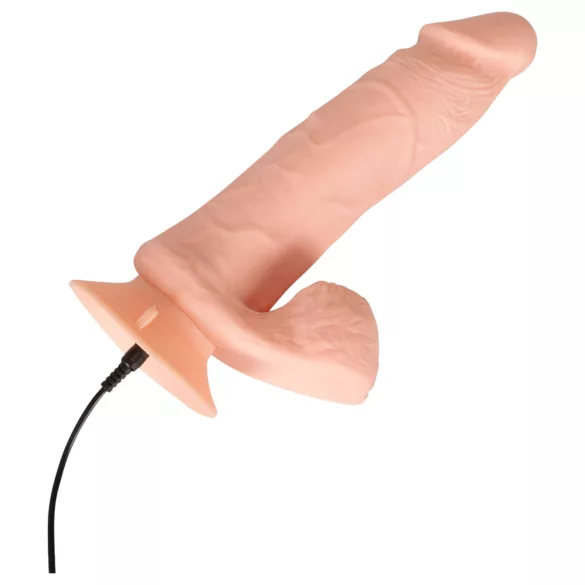 Nature Skin - vibrator med fjärrkontroll - hudfärgad