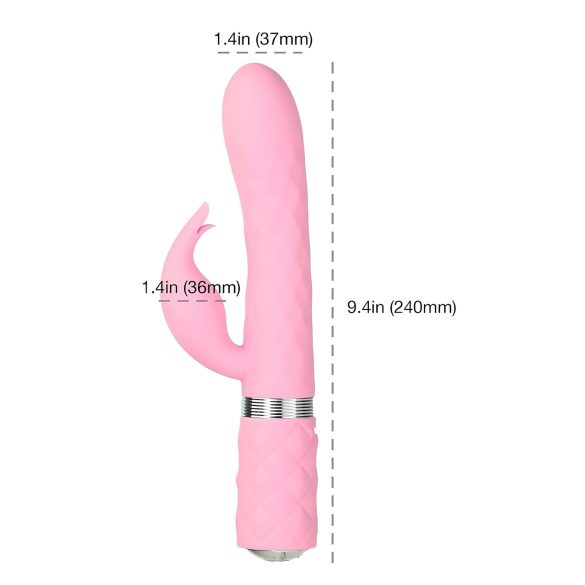 Pillow Talk Lively - uppladdningsbar vibrator med klitorisarm (rosa)