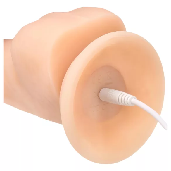 Naked Addiction - roterande dildo vibrator - 20 cm - natur