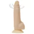 Naked Addiction Rotating 7 - roterande vibrator (18 cm) - naturfärg