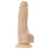 Naked Addiction Rotating 7 - roterande vibrator (18 cm) - naturfärg