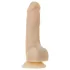 Naked Addiction Rotating 7 - roterande vibrator (18 cm) - naturfärg