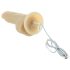 Naked Addiction Rotating 7 - roterande vibrator (18 cm) - naturfärg