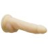 Naked Addiction Rotating 7 - roterande vibrator (18 cm) - naturfärg