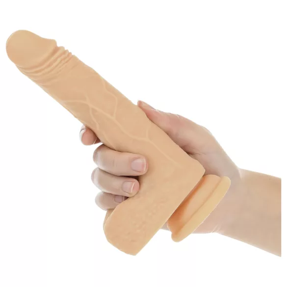 Naked Addiction - Thrusting vibrator - 19 cm - hudfärgad