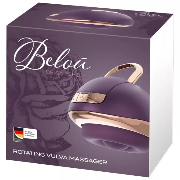 Belou - uppladdningsbar roterande klitorisvibrator - lila