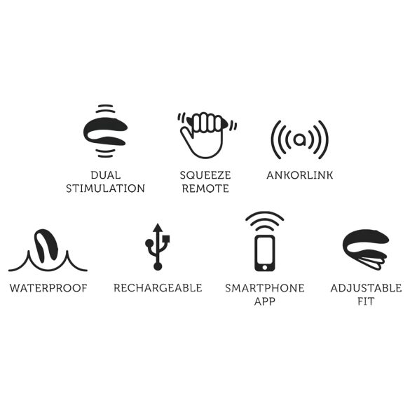 We-Vibe Chorus - parvibrator med appstyrning - uppladdningsbar - orange