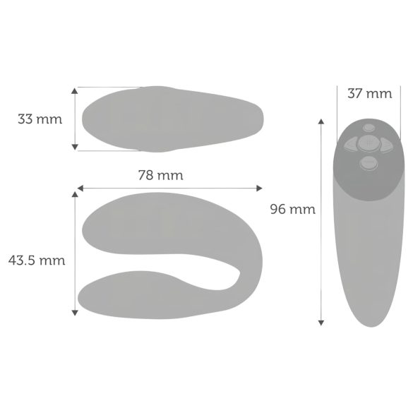 We-Vibe Chorus - parvibrator med appstyrning - uppladdningsbar - orange