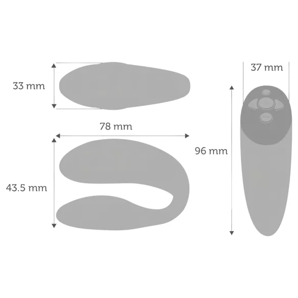 We-Vibe Chorus - Appstyrd parvibrator (orange)