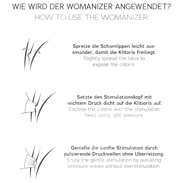 Womanizer - lufttryck vibrator för klitoris - blå