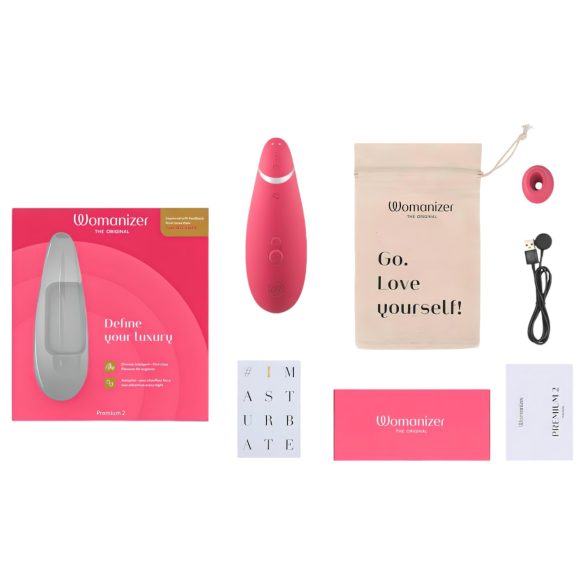 Womanizer - lufttrycksvibrator för klitoris - Premium 2 - rosa