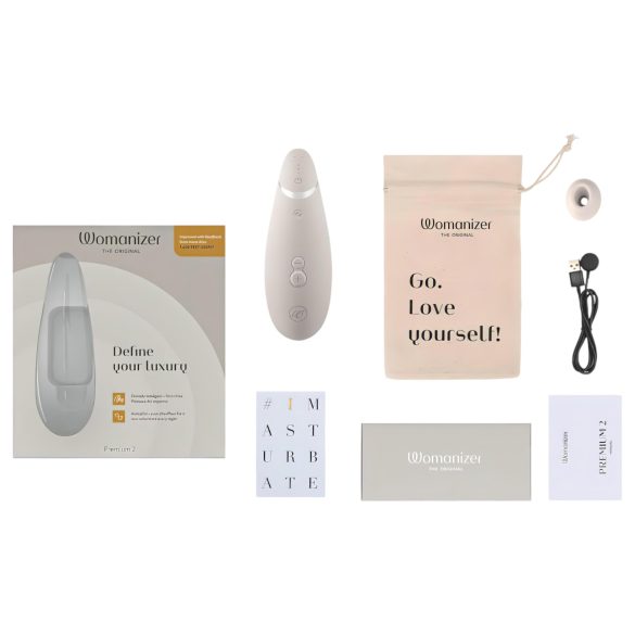 Womanizer - lufttrycksvibrator för klitoris - Premium 2 - vit