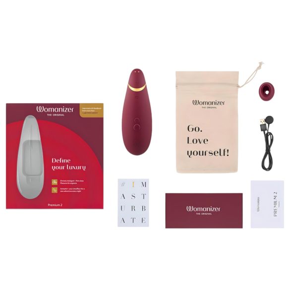 Womanizer - lufttryck vibrator för klitoris - Premium 2 - röd