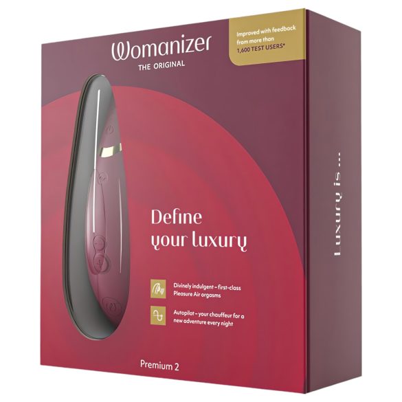 Womanizer - lufttryck vibrator för klitoris - Premium 2 - röd