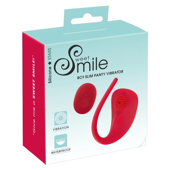 SMILE Slim Panty - Uppladdningsbar & trådlös klitorisstimulator (röd)