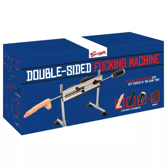 The Banger Fucking Machine - sexmaskin med två dildos och en masturbator