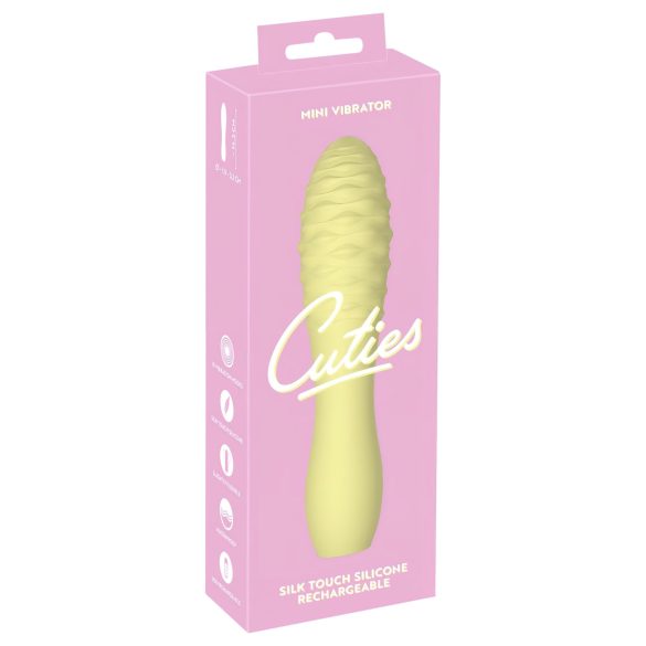 Cuties Mini 3 - uppladdbar, vattentät klubba vibrator (gul)