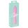 Cuties Mini 3 - uppladdningsbar, vattentät och ribbad vibrator (rosa)