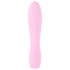 Cuties Mini 3 - uppladdningsbar, vattentät och ribbad vibrator (rosa)