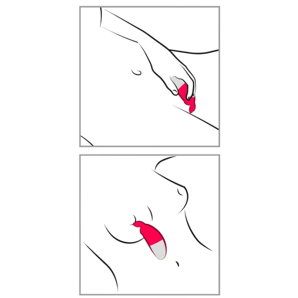 Happyrabbit - klitorisvibrator uppladdningsbar - röd