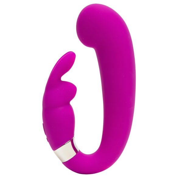 Happyrabbit - G-punkt vibrator med klitorisarm - uppladdningsbar lila