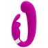 Happyrabbit Mini G - uppladdningsbar G-punkt vibrator med klitorisstimulerare (lila)