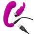 Happyrabbit Mini G - uppladdningsbar G-punkt vibrator med klitorisstimulerare (lila)