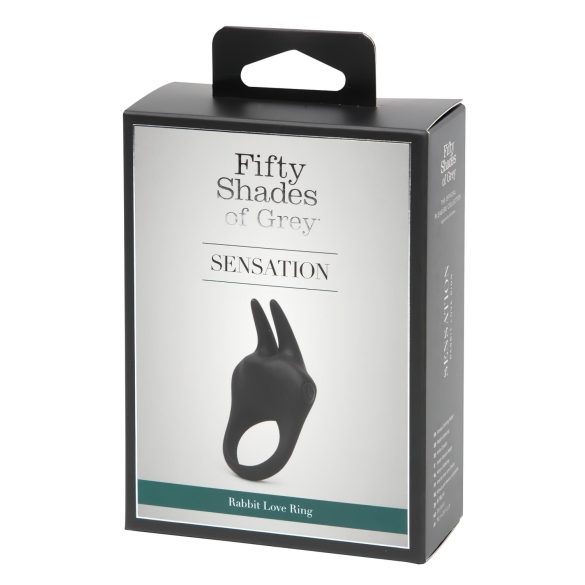 Fifty Shades of Grey - klitorisstimulerande penisring - svart