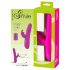 SMILE Rabbit - roterande vibrator med klitorisstimulator (rosa)