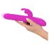 SMILE Rabbit - roterande vibrator med klitorisstimulator (rosa)