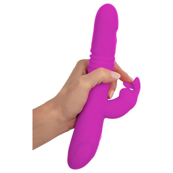 SMILE Rabbit - vibrator med klitorisstimulans och roterande funktion - rosa