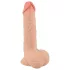 Nature Skin - dildo med hudstruktur - 19 cm - naturfärg