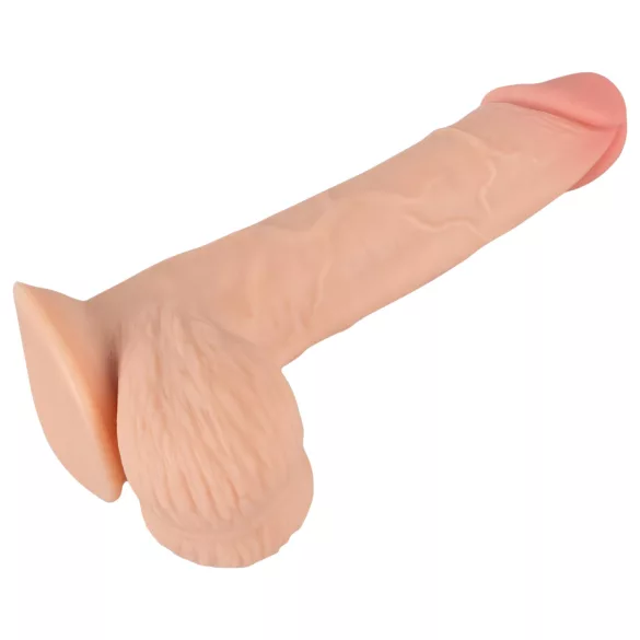Nature Skin - dildo med hudstruktur - 19 cm - naturfärg