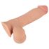 Naturlig hud - dildo 20 cm (naturfärgad)