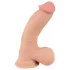 Nature Skin - dildo med hudliknande yta - 20cm - naturfärg
