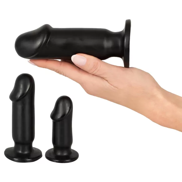 Anos Training Kit - analpluggsset (3-delat, svart)
