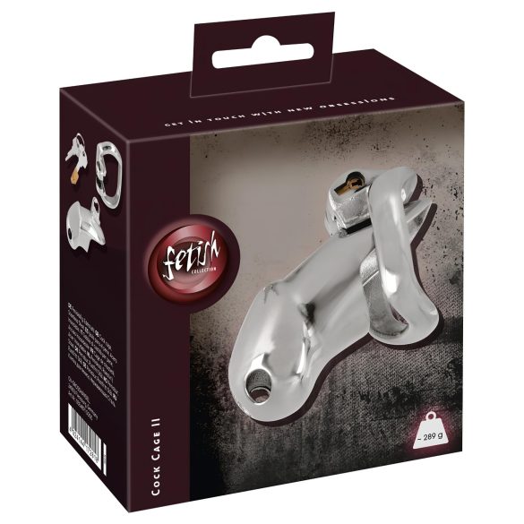 Fetisch - Metallisk penisbälte (silver)