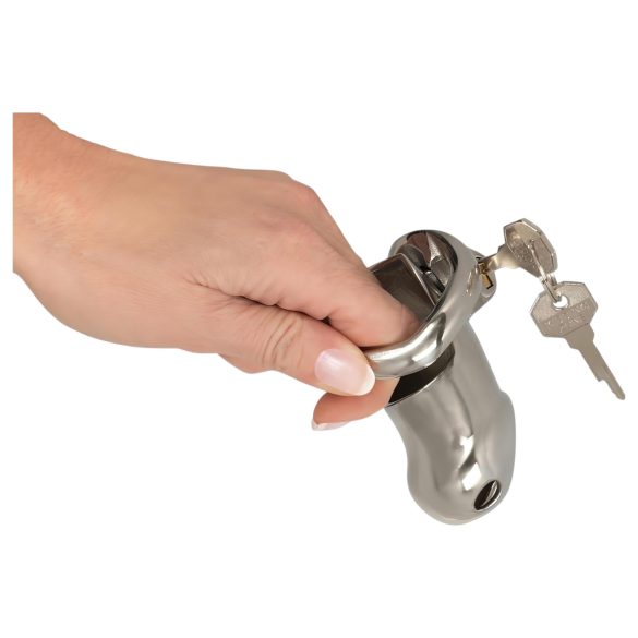 Fetish - peniskorg i metall - silver