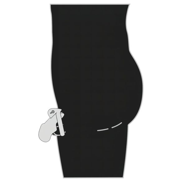 Fetish - peniskorg i metall - silver