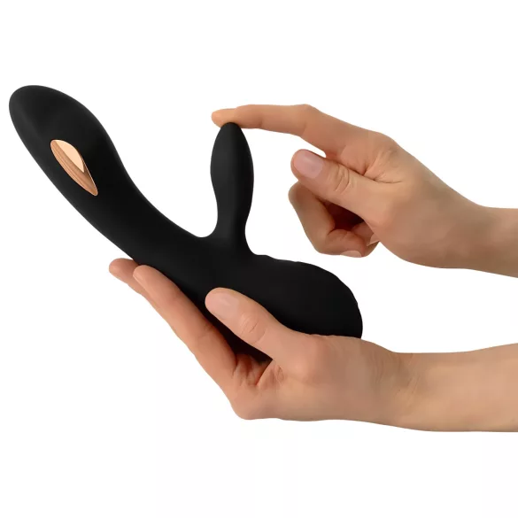 XOUXOU - vibrator med klitorisstimulerare - uppladdningsbar - svart