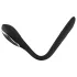 Penisplugg-dilator - uppladdningsbar, vibrerande dilator (1 cm, svart)