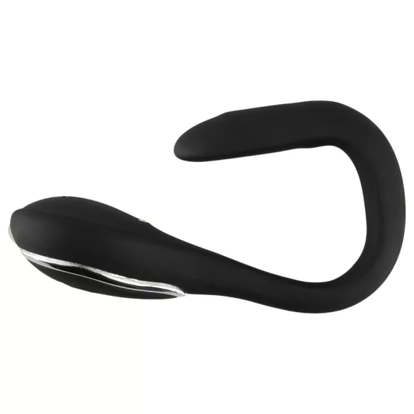 Penisplugg-dilator - uppladdningsbar, vibrerande dilator (1 cm, svart)