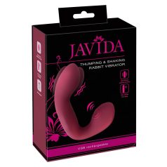   Javida Thumping - pulserande G-punkt & klitoris-vibrator (röd)