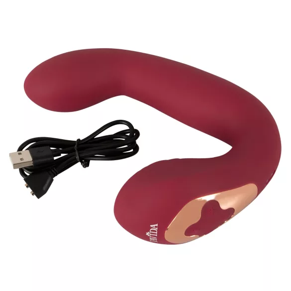 Javida Thumping - pulserande G-punkt & klitoris-vibrator (röd)