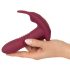 Javida RC - trådlös klitorisvibrator med 3 funktioner (röd)
