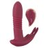 Javida RC - trådlös klitorisvibrator med 3 funktioner (röd)