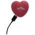 Javida - Roterande klitorisvibrator med fjärrkontroll (röd)